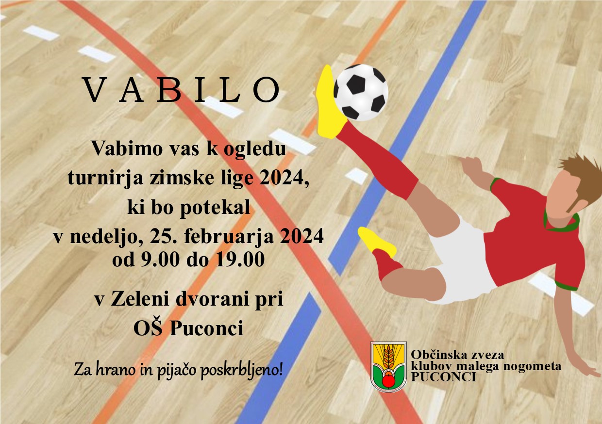 Vabilo Zimska liga 2024